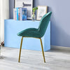 Dining Rectangle Table and 4 Velvet Fabric Chairs Set Kitchen Dinning Room UK