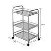 3 Shelves Kitchen Trolley Stainless Steel with Wheel Beauty Salon Cart Trolley