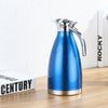 Solid color classic thermal pot steel vacuum insulation kettle large capacity 2L