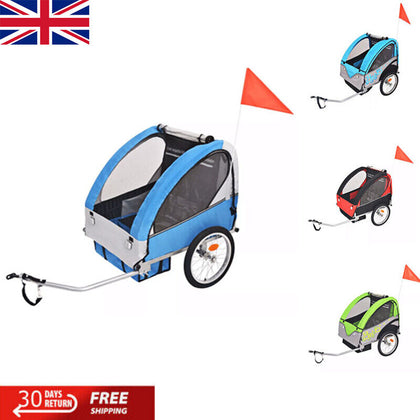 Kids' Bicycle Trailer Child Jogger Stroller Bike Seat Easy Fit 30 kg 4 Colors