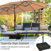 4.6M Patio Double-Sided Umbrella Parasol Outdoor Extra Large Crank Sunshade