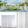 Large White Wedding Backdrop Drape Sheer Silk Curtain Engagement Bridal Studio