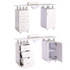 Professional Manicure Table Nail Technician Art Desk Workstation 3 Drawer & Door