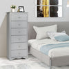 Modern Narrow Chest of Drawers Bedside Cabinet Sideboard Bedroom 6 Drawers Chest