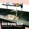 New Over Sink Kitchen Shelf Organiser Dish Drainer Drying Rack Utensils Holder