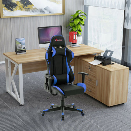 Office Chair PU Leather Swivel Chair Tilt Chair Executive Racing Gaming Computer