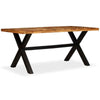 Dining Table Solid Acacia and Wood 180x90x76 G7V9