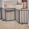 Foldable Dog Gate 3/4Panel Pet PlayPen Fence Safety Barrier Room Divider w/ Feet