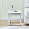 NICEME Nested Tables Set of 3, 3pcs Square Side Table End Table for Living Room