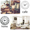 LARGE OUTDOOR GARDEN WALL CLOCK BIG ROMAN NUMERALS GIANT OPEN FACE METAL 40/60CM