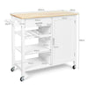 Kitchen Island Cart Rolling Storage Trolley Mobile Utility Serving Cart w/Drawer