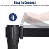 Set of 2 Belt Stanchion Crowd Control Barrier Stand with 190cm Retractable Belt