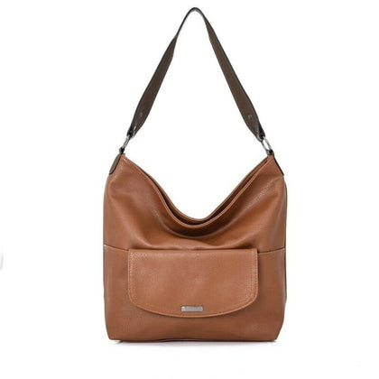 Tan Contrasting Coloured Handle Large Tote Slouch Bag Womens Shoulder Handbag