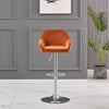 2/4 x Breakfast Bar Stools Bar Chairs Velvet Swivel Chrome Base Gas Lift Kitchen