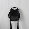 Black stool Folding High Chair Stool Seat Home Office Chair Space Saving