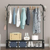 Heavy Duty Clothes Rail Metal Garment Hanging Stand Shoe Rack Home Storage Shelf