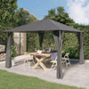 Gazebo with Sidewalls&Roof 3x3 m Anthracite X7P4