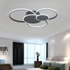 Metal Frame Arc Round Rectangle LED Ceiling Light Chandelier Living Room Decor