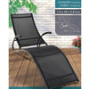 Outdoor Foldable Sun Lounger Lightweight Recliner Garden Chair Relaxing Camping