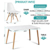 Dining Table and Chairs 4 6 Set Wooden legs Retro dining Room Chair Grey Kitchen
