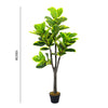 LARGE 150CM Artificial Realistic Ficus Rubber Tree Green Topiary Plants Faux UK