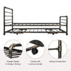 2 in 1 3FT Single Steel Daybed Guest Trundle Bed Frame Solid Metal Sofa Bed QG