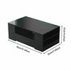 Coffee Table Storage High Gloss 2 Drawers Living Room Furniture White Black UK