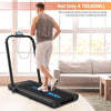 2 in 1 Walking Machine Treadmill Folding Electric Running Jogging Exercise Home