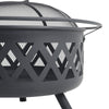 Outdoor Camping BBQ Grill Fire Pit Log Charcoal Burner Barbecue Bonfire Bowl