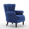 Ribbed Cocktail Wing Back Chesterfield Queen Anne Armchair Accent Tub Chair Sofa