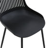 Modern Dining Chair Plastic Backrest Office Seat Bedroom Living Room Side Chairs