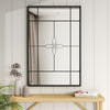 Large Rustic Look Window Style Mirror Garden Home Wall Mounted Vintage Outdoor