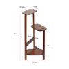 75cm Tall Wood Plant Stand Ladder Flower Pot Display Rack Shelf Corner Room Deco