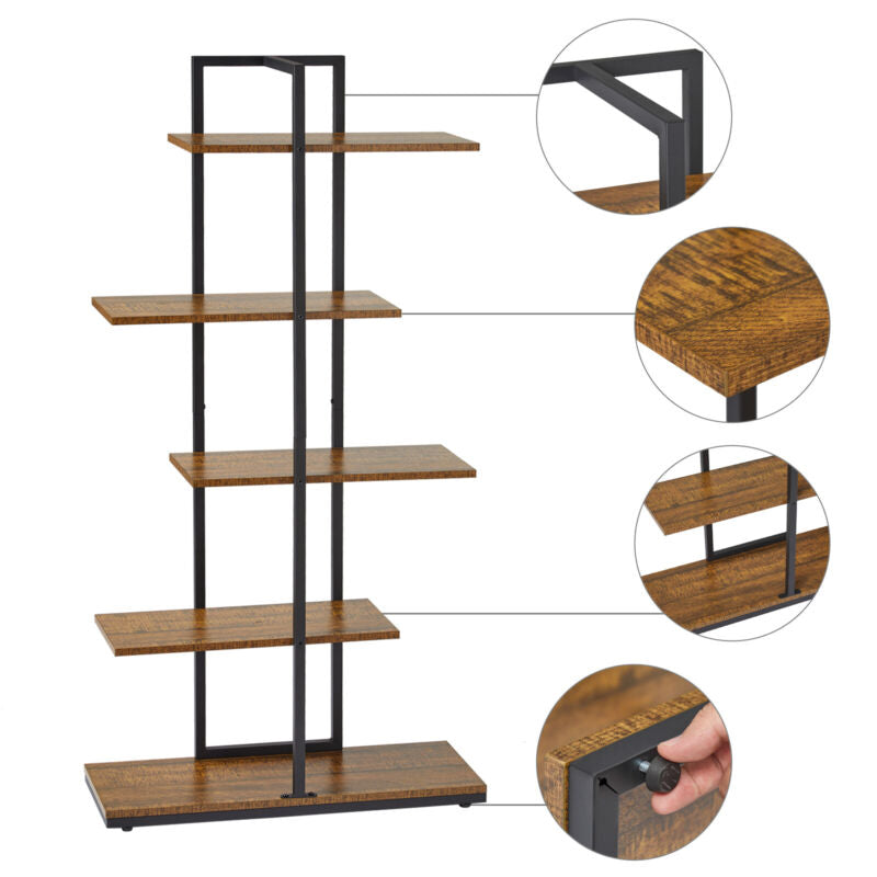 Stagger Display Rack Industrial Display Shelf Storage Unit Staggered layering Metal Frame B ...