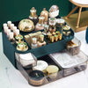Plastic Makeup Cosmetic Organiser Dressing Table Tidy Storage Box with Drawers