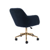Home Office Study Desk Chair 360° Swivel Height Adjustable Computer Chair Blue