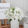 Artificial Rose Hydrangea Flowers Bouquet Leaves Balls Wedding Home Garden Decor