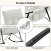 Relax Rocking Chair Adjustable Armchair w/Footstool, Reclining Chair w/Storage