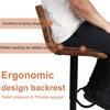 Set of 2 Bar Stool Vintage Rustic Kitchen Pub Bar Chairs High Back Sunken Seat