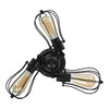 Vintage Ceiling Lights Adjustable Socket Industrial Chandeliers Metal Wire Cage