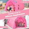 Kids Bed Tunnel Tent Portable Pop Up Playhouse with Double Mesh Curtain and Bag