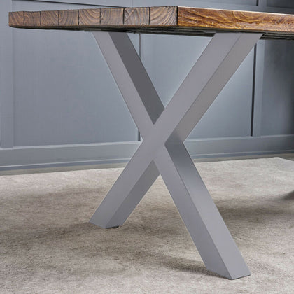 2Pcs Retro Metal Table Legs X-Shaped Frame Furniture Bench Desk Table Stand Feet