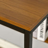 Industrial Computer Desk w/ Shelf Drawer, Home Writing Table, Walnut Brown