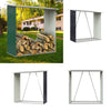 Zinc Steel Colorbond Firewood shelf Firewood Log Rack Store Metal Shelf Stand