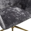 Crushed Velvet Padded Swivel Study Office Chair Adjustable Computer Desk Chair