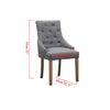 1/2/4/6 Dining Chairs Armchair High Back Linen/Velvet Upholstered Wood Legs Home