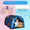 Kids Bed Tunnel Tent Portable Pop Up Playhouse with Double Mesh Curtain and Bag