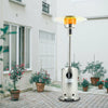 5KW-13KW Outdoor Gas Patio Heater Free Standing with Wheels Stainless Steel