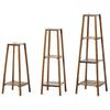 Wood Flower Pot Plant Stand Corner Shelf 2/3/4 Tier Display Rack Indoor Outdoor