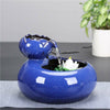 1.6L Blue Lotus Pet Drinking Water Fountain Cat Electric Automatic Bowl Filter